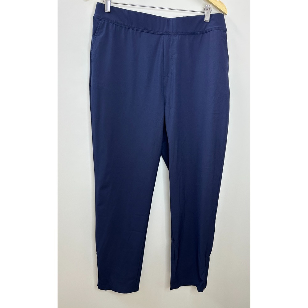 New Tommy Bahama Everyday Active XL Navy Pull-On Ankle Pants Zip Hem Stretch - Picture 11 of 11